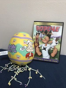 1996 Popeye Plush Sailor Man "Happy Easter Egg" from Good Stuff INC And DVD - Picture 1 of 6