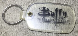 Vintage Buffy The Vampire Slayer Clear Keychain Rare - Picture 1 of 2