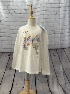 Cat & Jack Unicorn Believe Crew Neck Long Sleeve Pullover T Shirt Size M 8 NEW - Picture 1 of 6