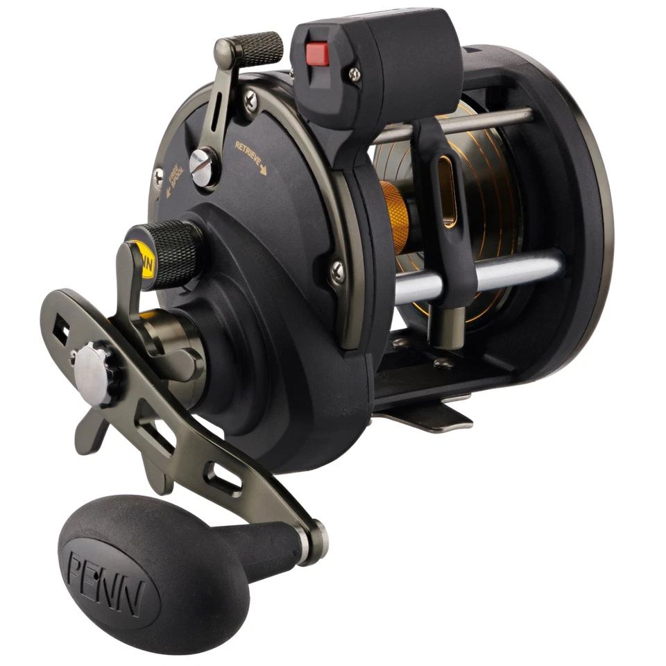 Penn Squall II Level Wind 20 Linecounter Reel - Rechtshand Rolle Schnurzählwerk - Bild 1 von 1