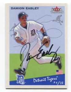 2002 Fleer Tradition Damion Easley Signed Card Baseball Autograph AUTO #365 - Picture 1 of 2