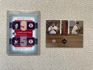 2003 UD Ted Williams / Nomar Garciaparra Splendid Swatches /406 & 2004 Donruss - Picture 1 of 7