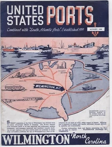 1939 US PORTS WILMINGTON NORTH CAROLINA MARITIME NAUTICAL 30 PP - Picture 1 of 3