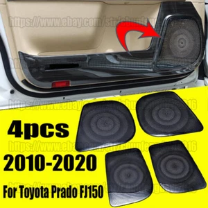 For Toyota Prado FJ150 10-20 Black titanium Inner Door Audio Speaker Cover Trim - Bild 1 von 8
