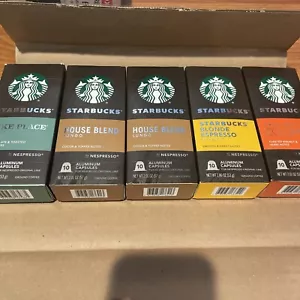 Starbucks Nespresso Single Serve Coffee Pods Variety Pack 50ct - Picture 1 of 1