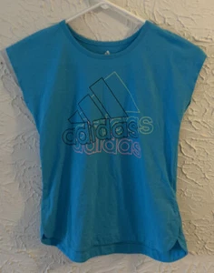 adidas youth girls sleeveless Tshirt10/12/M - Picture 1 of 3