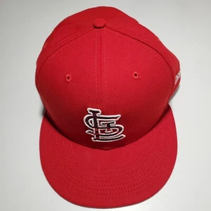 St. Louis Cardinals Hat Fitted Sz 8 MLB New Era 59FIFTY Red  - Picture 1 of 10