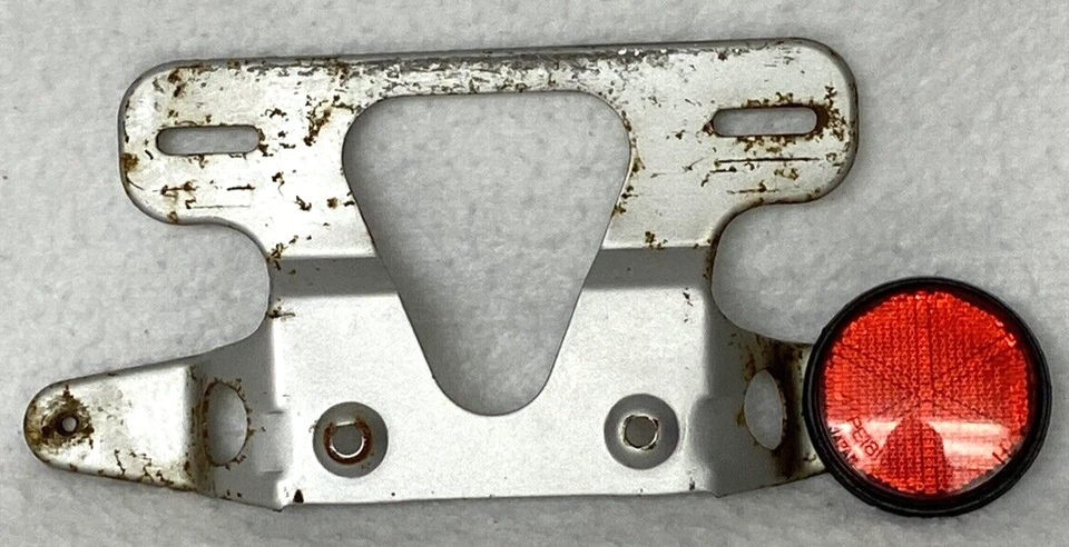 MONTAJE DE MATRÍCULA DE MOTOCICLETA JAPONESA VINTAGE, SOPORTE, YAMAHA, SUZUKI?KAWASAKI? Foto 1 de 4