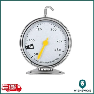 Edelstahl-Großzifferblatt-Ofenthermometer mit Haken Küchenherd Mess-Thermomet... - Bild 1 von 12