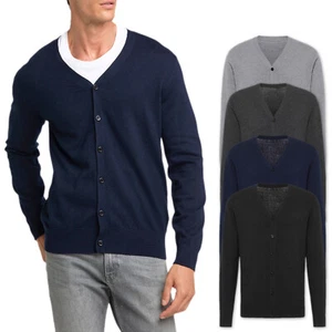 Maglione Uomo Lana Invernale Maglioncino Cardigan Con Bottoni Maglia VEQUE - Foto 1 di 22