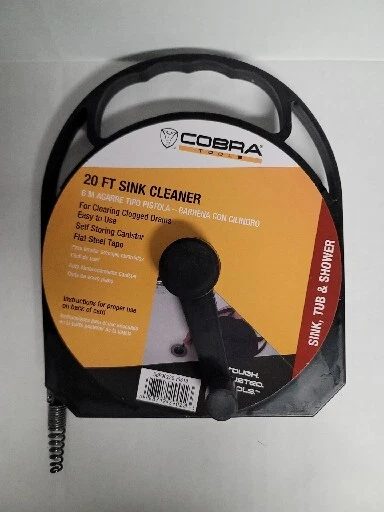 Cobra 20ft Sink Cleaner Flat Steel Tape SBP90220 088712290223  - Image 1 of 1