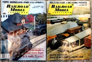 Zwei alte Eisenbahn Modell Handwerker Zeitschriften datiert 1974 & 1988 - Bild 1 von 7