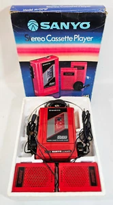 Vintage Sanyo M-G7SP Stereo Cassette Player, With Speakers, Boxed, Collectable - Picture 1 of 24