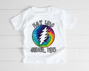 Grateful Dead Kid Toddler Shirt Stealie Tie Dye Dead Head Gift Not Like Album - Picture 1 of 1