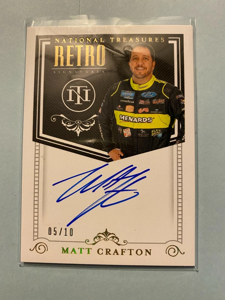 A23,112 - 2020 National Treasures Retro Auto Holo Gold #23 Matt Crafton/10 - Image 1 of 1