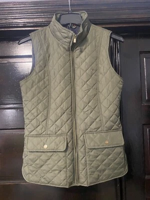Tommy Hilfiger Mujer Chaleco Acolchado Bandera Logo Talla Pequeña Oliva Foto 1 de 4