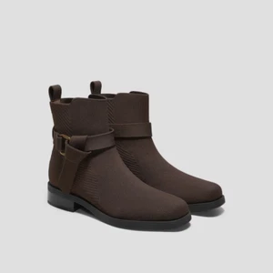 Vivaia Square-Toe Ankle Biker Boots (Cailyn) DARK CHOCOLATE UK 7 (41) READ - Picture 1 of 7