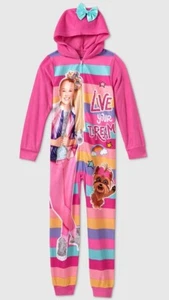 JoJo Siwa Pajamas Size 7-8 Girls One Piece Union Suit Blanket Sleeper Medium NWT - Picture 1 of 1