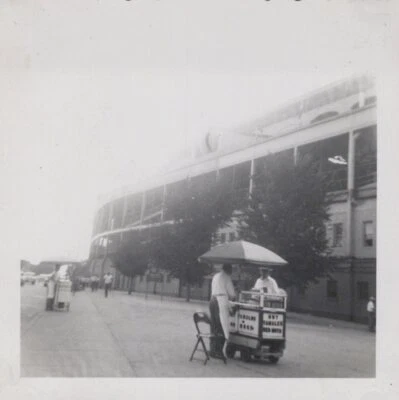  1955 Wrigley Field Chicago Hot Dog Vendor -  Original Photo - Image 1 of 2
