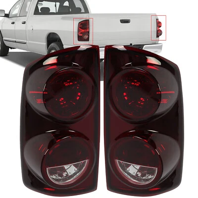 Pair Red Smoke Tail Lights Lamps For 2007-08 Dodge Ram 1500 07-09 Ram 2500 3500 - Image 1 of 4