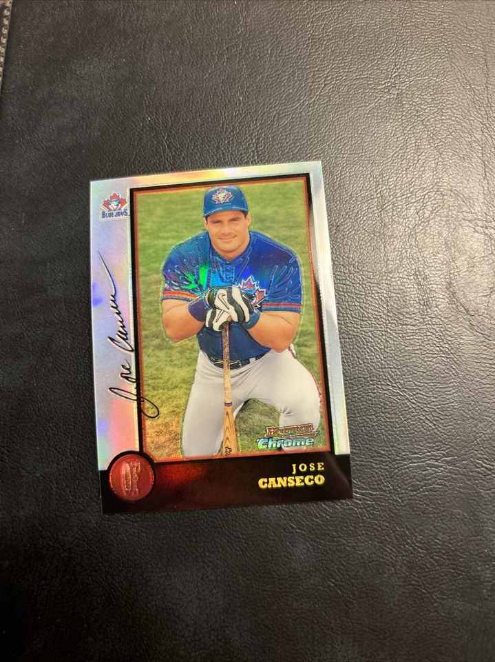 C54a 1998 Bowman cromo #277 José Canseco, refractor Toronto Blue Jays Foto 1 de 2