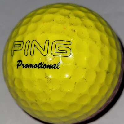 Pelota de Golf Ping Promocional Rojo Oscuro Amarillo Dos Tonos Logo P-2 Foto 1 de 4