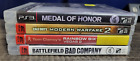 Ps3 Shooter Gmae Bundle (Medal Of Honor, Mw2, Rainbow Six, Bad Company)
