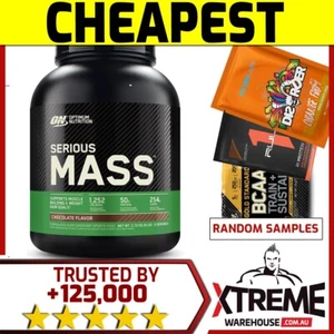 OPTIMUM NUTRITION SERIOUS MASS 6LBS CHOCOLATE// ON GAINER PROTEIN WHEY BULKING - Picture 1 of 1