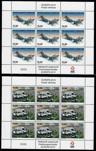 GRÜNLAND. 2013. 198 Kr Europa CEPT. Transport. Kleinbogen (SM23-SM24) - Bild 1 von 1