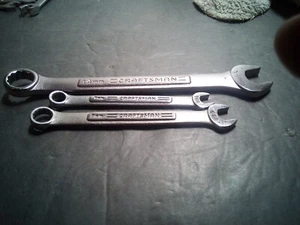 CRAFTSMAN 3 WRENCHES 14MM 8MM 7MM NEVER USED VA SERIES UPSIDE DOWN V - Picture 1 of 5