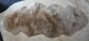 Australian Sheepskin Rug. - Warm Champagne - 1600mm Long - Super Thick & Soft- - Picture 1 of 8