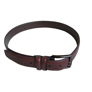 Cremieux 34/85 Men's Full Grain Cowhide Leather Brown Silver Buckle 40.75" Total - Picture 1 of 17