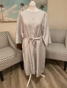 Eileen Fisher organic linen dress size XL fits uk 22 - Picture 1 of 7