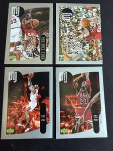 1998-99 Upper Deck MJ Sticker 4 Karten Lot - Bild 1 von 2