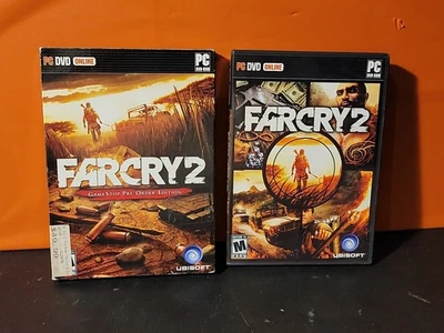 Raro Far Cry 2 Gamestop Edición Preorden (Windows PC DVD, 2008) Completo En Caja Original Foto 1 de 2