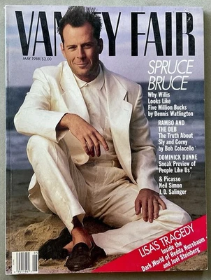 Vanity Fair VTG Issue - May 1988 w/ Bruce Willis • Neil Simon • Broadway’s Chess Foto 1 de 4