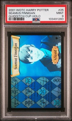2001 Harry Potter WOTC #25 Seamus Finnigan Mirror Holo Rare PSA 9 Mint - Image 1 of 3