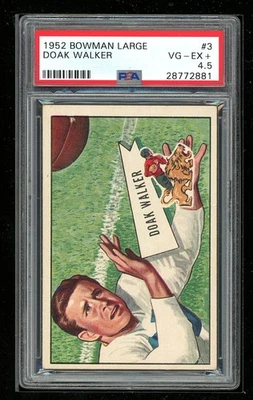 1952 Bowman Large #3 Doak Walker PSA 4.5 - Image 1 of 2