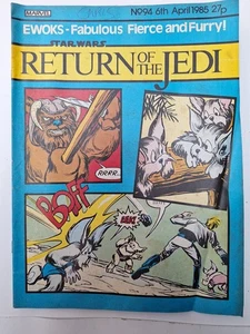 Return of the Jedi No 94 April 6th 1985, Rare Star Wars Weekly UK, Marvel Comic - Picture 1 of 7