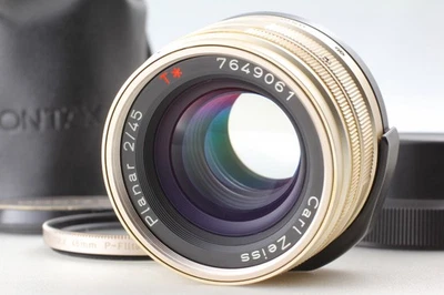 [ MINT w/Case ] Contax Planar Carl Zeiss T* 45mm F2 G Lens for G1 G2 From JAPAN - Image 1 of 4