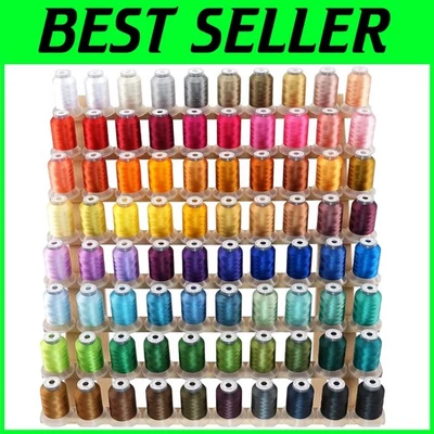 Bright Polyester Thread Kit - Janome Color Chart Included - Image 1 of 4