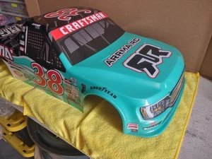 Arrma 2023 NASCAR Ford F-150 No.38 Truck Body for 1/7 Scale Teal, Infraction 6S - Picture 1 of 5
