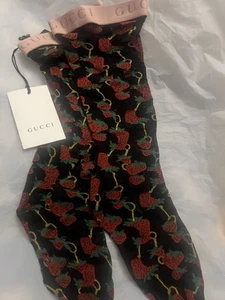Gucci Strawberry Sheer Socks - Picture 1 of 3