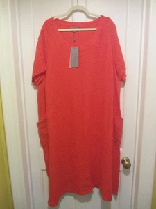 SAHARA - BNWT Size 5 Poppy Bird's Eye linen dress rrp £149 - Picture 1 of 9