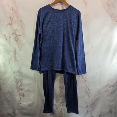Cuddl Duds Pijama Mujer XL XXL Azul Vellón Forrado PJ Conjunto Leggings Felpa Calidez Foto 1 de 4
