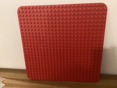 Lego Duplo Large Red Base Board  10980 Baseplate 24 x 24 studs in size Genuine - image 1 of 4