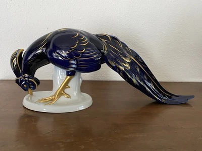 Volkstedter Porzellan  Fasan Kobaltblau - Bild 1 von 4