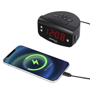 Alarm Clock for Bedroom, 2 Alarms Loud LED Bright Display Plug in Simple Basi... - Picture 1 of 7
