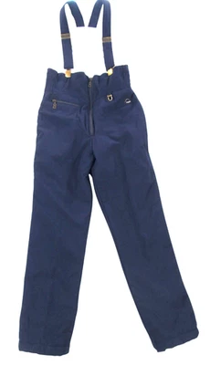 Pantalón de esquí vintage años 70 80 Bogner para mujer talla 14 azul marino babero tirantes retro Lodge Foto 1 de 4