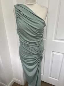 AX Paris Women’s Light Green Cold shoulder Bodycon Occasion Dress Size 14 - Picture 1 of 12